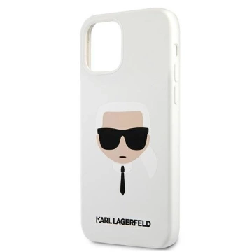 Karl Lagerfeld KLHCP12SSLKHWH iPhone 12 mini 5,4" biały/white Hardcase Silikon Karl`s Head
